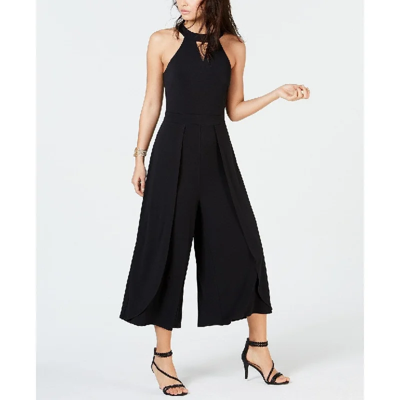 Cozy Fashions Thalia Sodi Women's Wide-Leg Jumpsuit Black Size Extra Large - X-Large