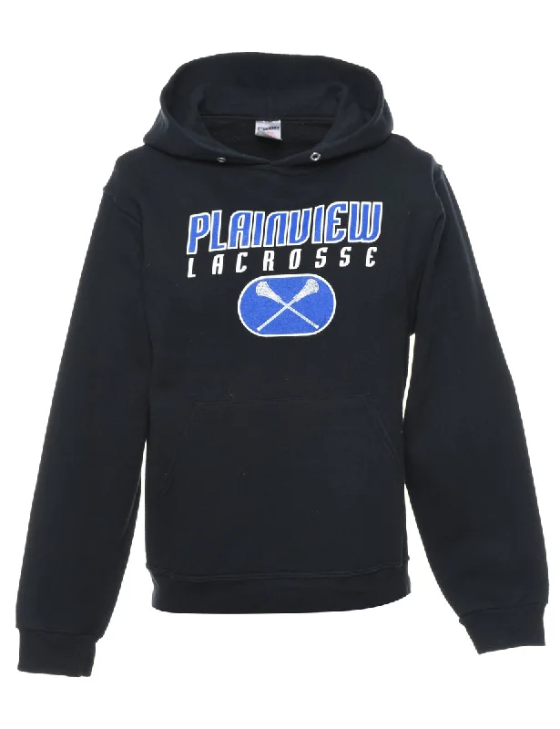Relaxed Jackets Black Plainview Lacrosse Hoodie - S