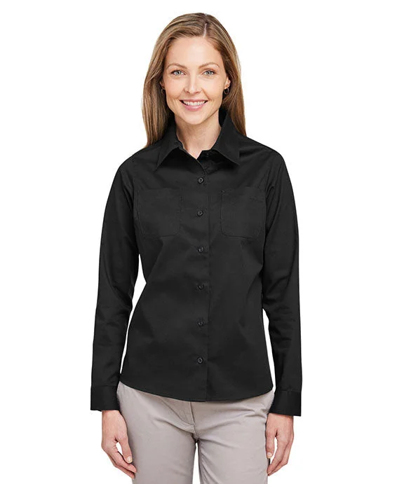 All-Day Outfits M585LW - Harriton Ladies Advantage IL Long-Sleeve Workshirt | Black All-Day Outfits M585LW - Harriton Ladies Advantage IL Long-Sleeve Workshirt | Black