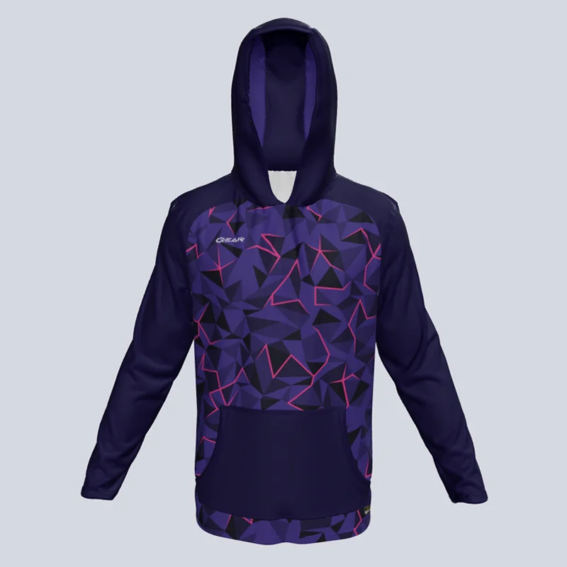 Stylish Wear Long Sleeve Lightweight Shatter Hoodie w/pocket