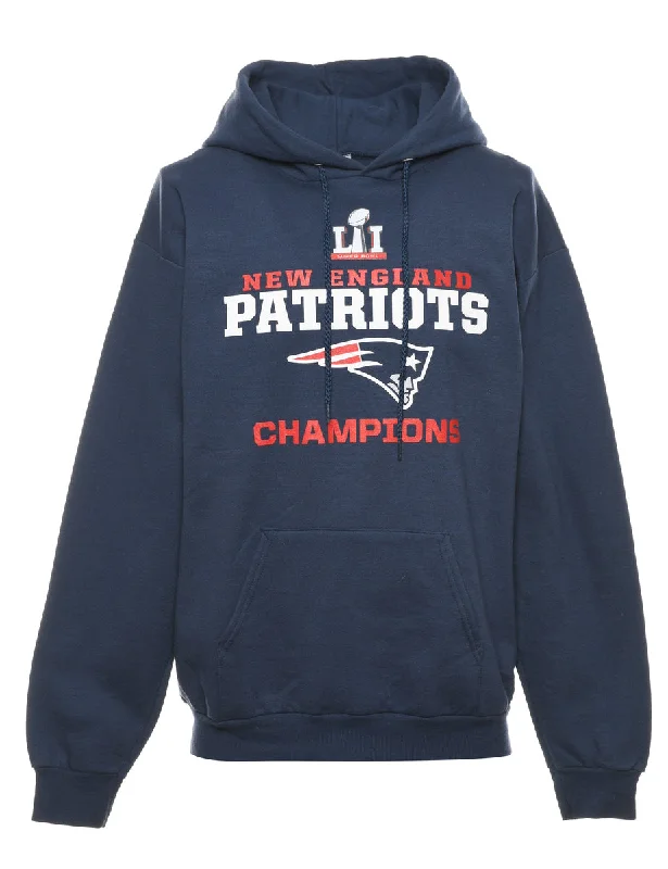 Casual Comfort Wear Football Hooded Sports Sweatshirt - M