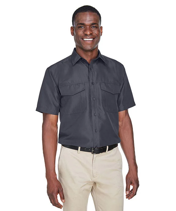 Fashionable Ease M580 - Harriton Mens Key West Short-Sleeve Performance Staff Shirt | Dark Charcoal Fashionable Ease M580 - Harriton Mens Key West Short-Sleeve Performance Staff Shirt | Dark Charcoal