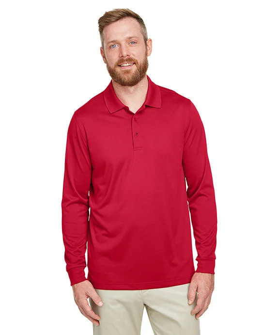 Everyday Chic M348LT - Harriton Mens Tall Advantage Long Sleeve Snag Protection Plus IL Polo Shirt | Red Everyday Chic M348LT - Harriton Mens Tall Advantage Long Sleeve Snag Protection Plus IL Polo Shirt | Red
