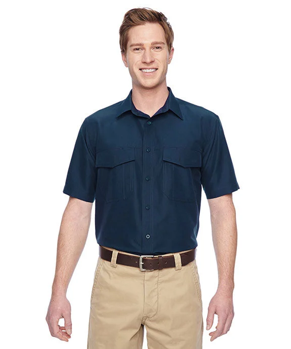 Versatile Wear M580 - Harriton Mens Key West Short-Sleeve Performance Staff Shirt | Navy