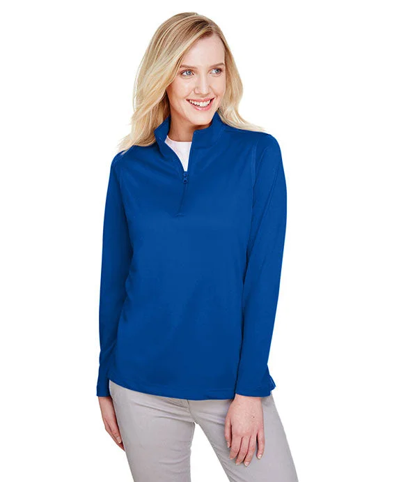 Soft Comfort Wear M748W - Harriton Ladies Advantage Snag Protection Plus Quarter-Zip | True Royal Soft Comfort Wear M748W - Harriton Ladies Advantage Snag Protection Plus Quarter-Zip | True Royal