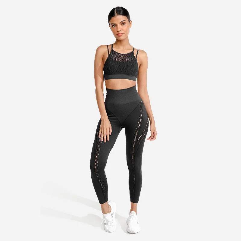 Creative Prints Ultra Seamless Leggings - Charcoal
