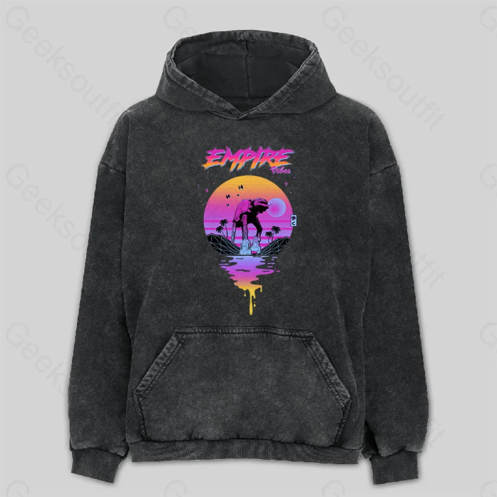 Fashionable And Versatile Empire Vibes Washed Hoodie