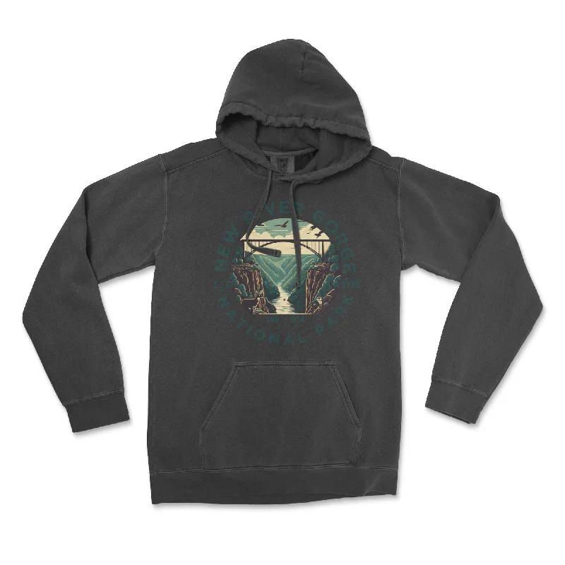 Comfy Chic Wear New River Gorge National Park Comfort Colors Hoodie