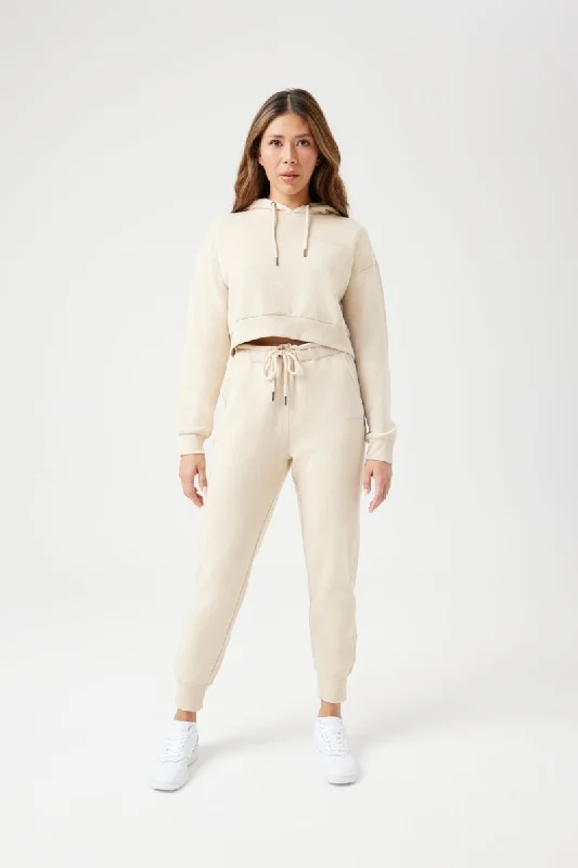 Trendy Layers INSPORT WOMEN'S CARLA CROP HOOD STONE