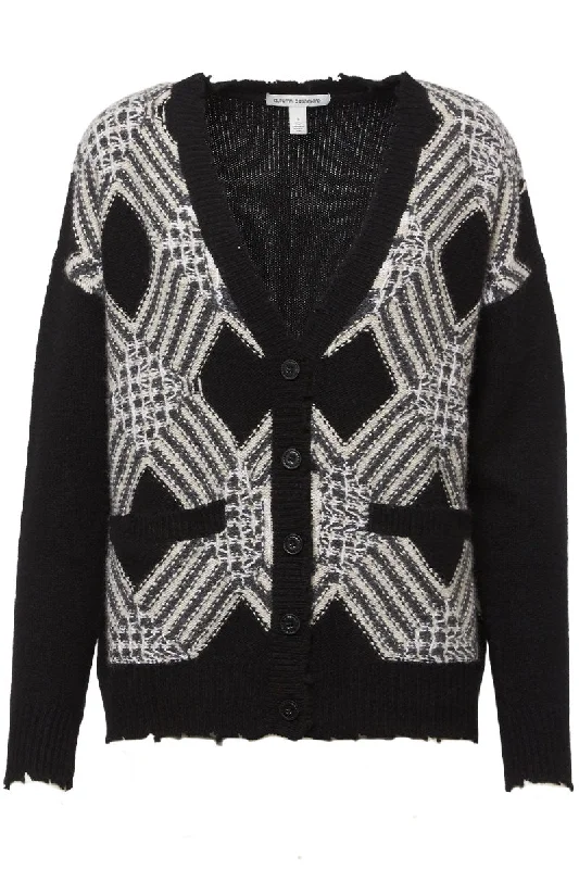 Cozy Shirts Distressed Grandpa Cardigan