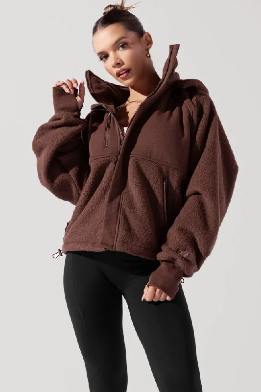 Find Your Inner Fleece Jacket - Chocolate