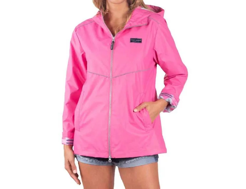 Rain Jacket In Berry