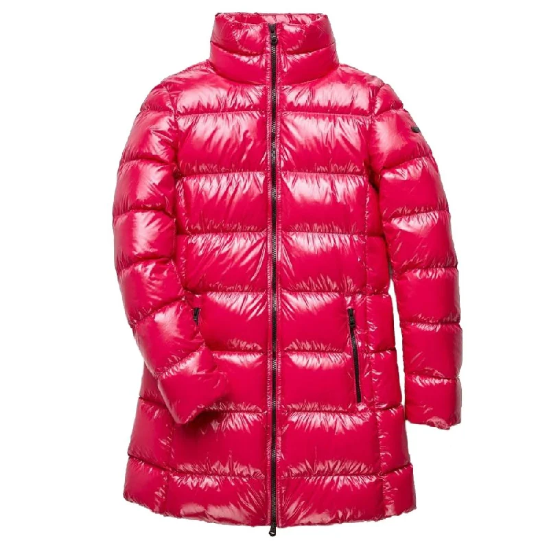 Refrigiwear pink Nylon Jackets & Women's Coat