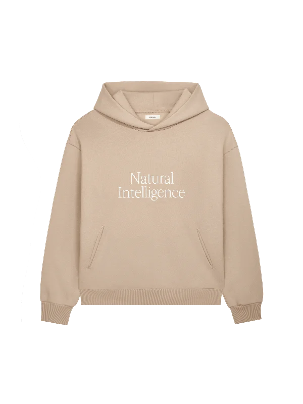 Womens 365 Heavyweight Natural Intelligence Hoodie—mirage beige