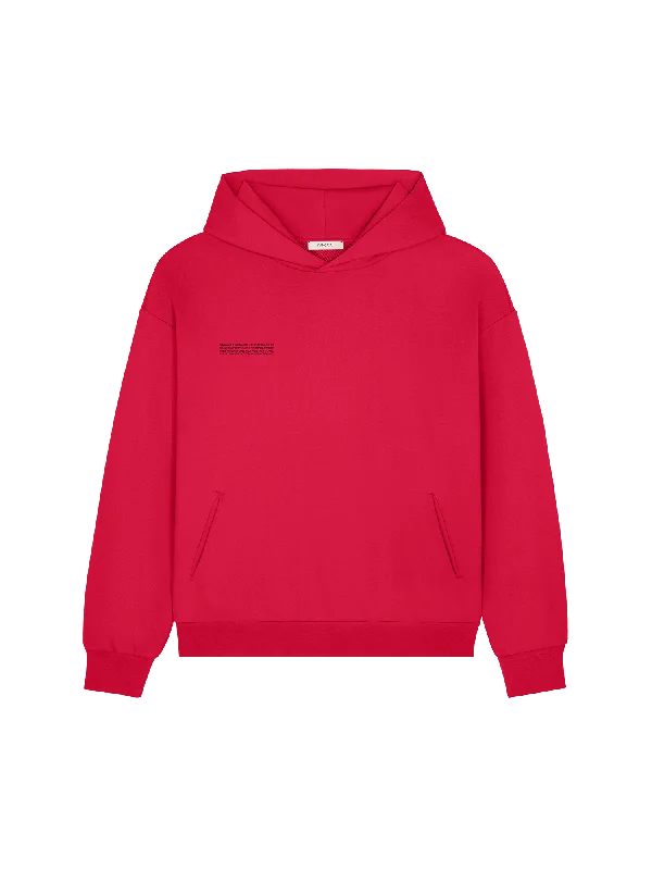 Womens 365 Midweight Hoodie—Goji berry red