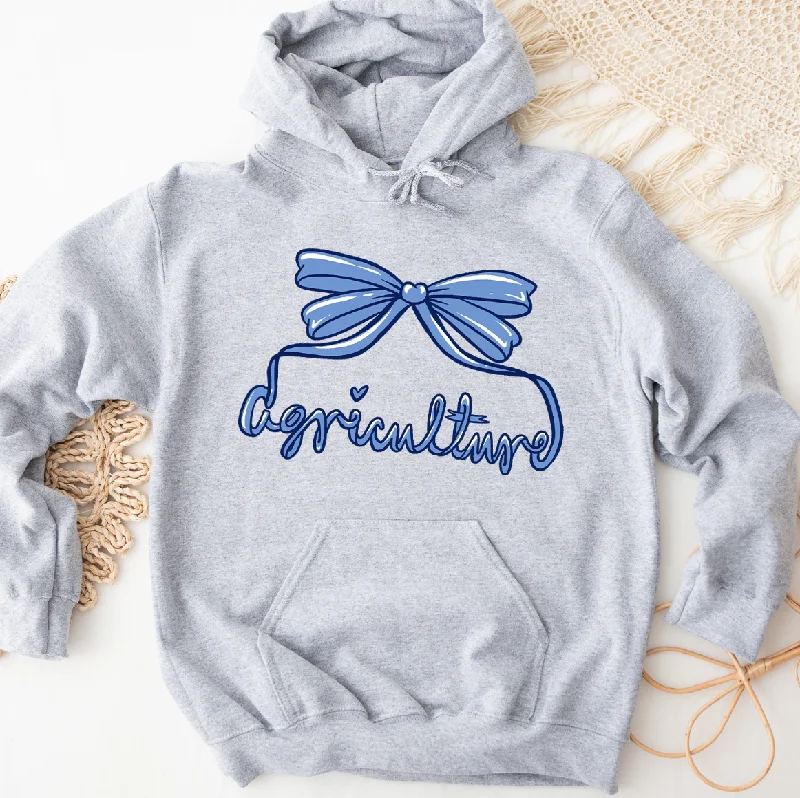 Agriculture Bow Script Blue Hoodie (S-3XL) Unisex - Multiple Colors!