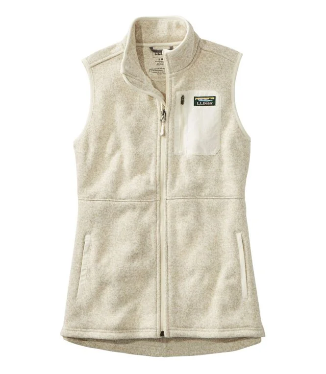 Bean's Sweater Fleece Long Vest Women's Regular