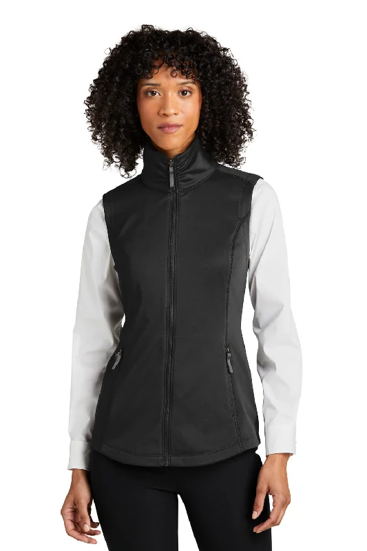 Port Authority Womens Collective Smooth Fleece Full Zip Vest - Deep Black