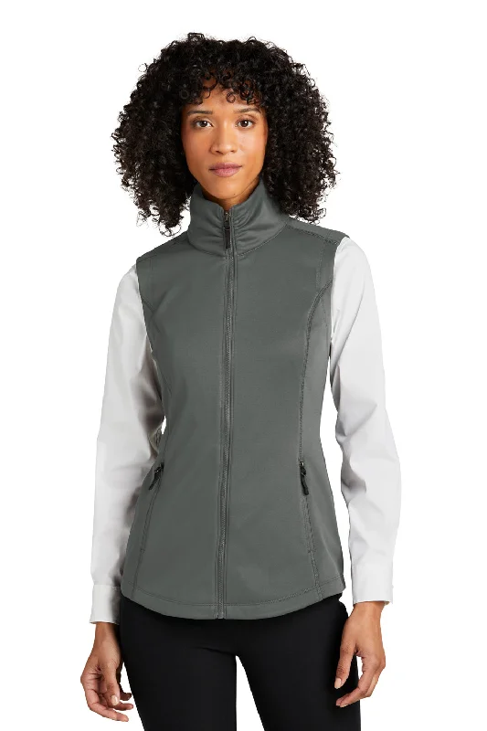 Port Authority Womens Collective Smooth Fleece Full Zip Vest - Graphite Grey