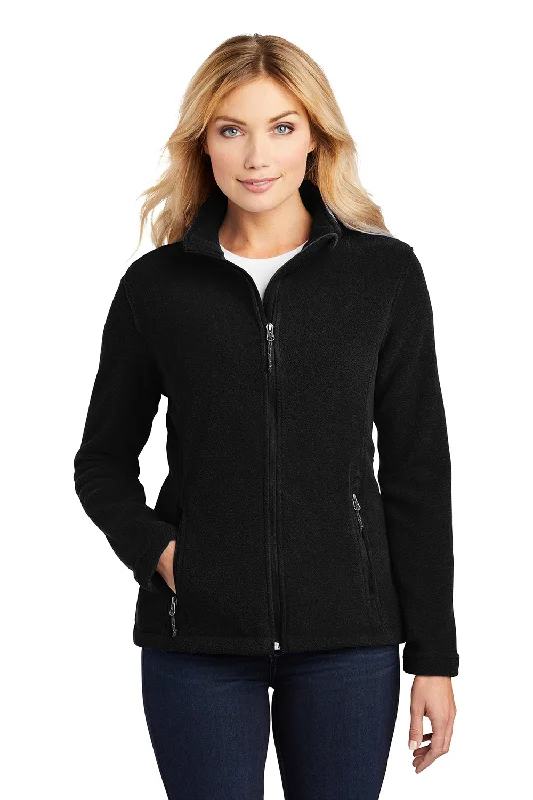 Port Authority Womens Full Zip Fleece Jacket - Black