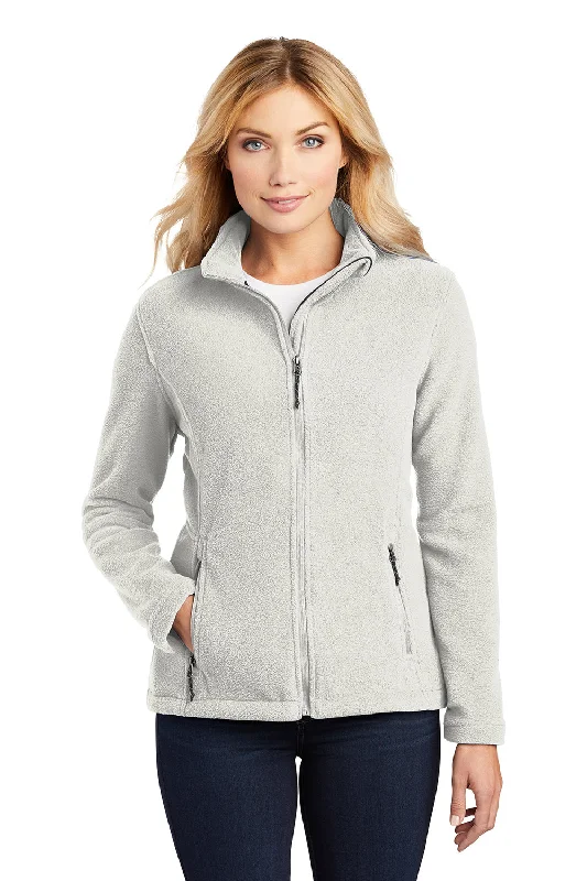 Port Authority Womens Full Zip Fleece Jacket - Winter White