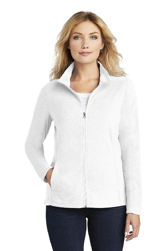 Port Authority Womens Pill Resistant Microfleece Full Zip Jacket - White