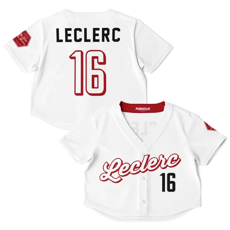 Leclerc - White Monza Crop Top Jersey