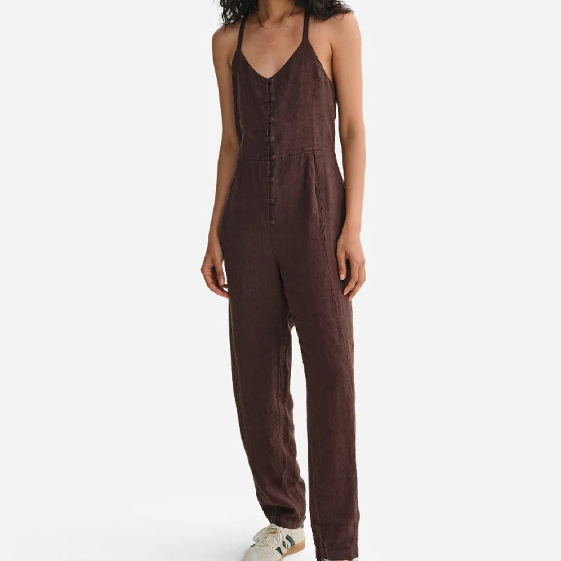 Organic Linen Tank Jumpsuit