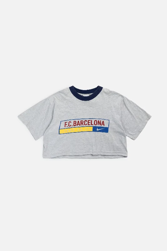 Rework Crop Barcelona Soccer Tee - M