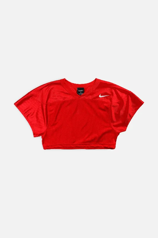 Rework Crop Nike Football Jersey - XS