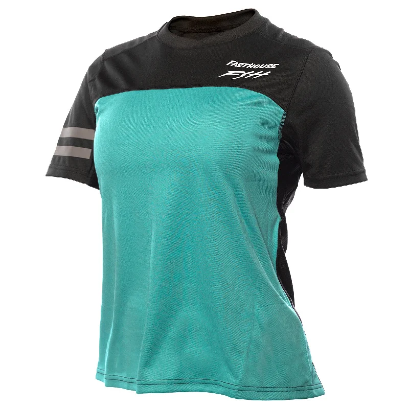 Alloy Sidewinder SS Women's Jersey - Black/Teal