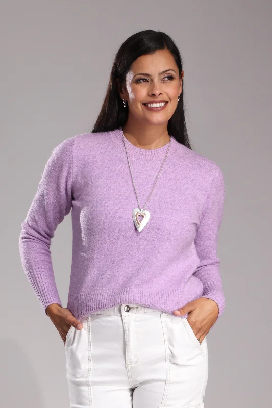 Faux Mohair Blend Jersey | LILAC MARLE | 6851ZZ