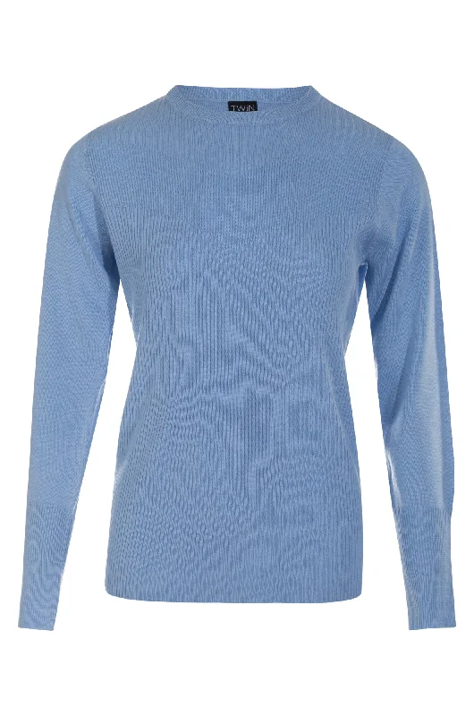 Touch of Wool Jersey | Ice Blue Marle | 6348ZZ